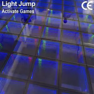 Interactive Selfie Magnetic LED Dance Floor with Steel Panels for Wedding Party Active Game 550x550