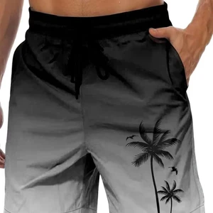 Custom Men's Swim Trunks Hawaiian Bathing Mesh Lining Suit Swimsuits Beach Shorts with Pockets