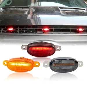 Factory Direct Sale LED Front Grille Light for Ford F-150 Amber Color Grille Light Waterproof Material Red Warning Light