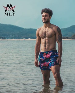 Customized Mens Swimwear Quality Summer Casual Quick Dry Swimming Beach Wear Pant Surf Board Shorts