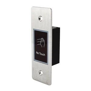 3-15cm Flush-Mounted Door Lock Release Switch Touchless 12 V Access Control Infrared No Touch Button Stainless Steel Plate