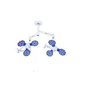 Premium Quality Modern Design Hex 3+3 Twin LED Operation Theatre Light Electric Power Source Indian Supplier