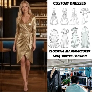 Apparel Factory Custom Women Dress Manufacturer OEM Private Label Make Your Own Brand From Sketch To Sample Bulk Production