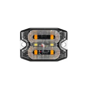 12W Waterproof IP67 High Brightness LED Grille Warning Light Amber Car Flashlight LED Emergency Light