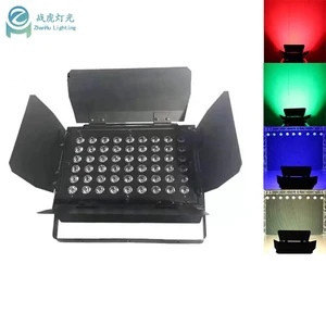 High Bright 250W 54*3W Led Panel Light RGBW Effect with Barn Door for DJ & E27 Base City Landscape Decoration Lighting