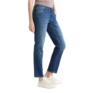 Best Quality Ladies Denim Loose Trousers Pants Women's High Waist Straight Jeans Cotton Skinny Casual Plain Design Exported BD