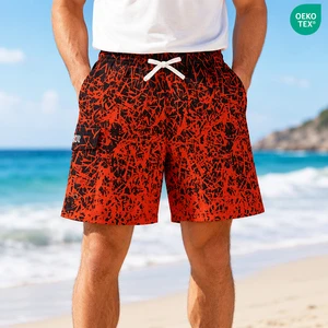 Hot Selling Summer Men's Beach Shorts Quick Dry Board Shorts Custom Pattern Swim Trunks Casual Surfing Shorts for Men Women
