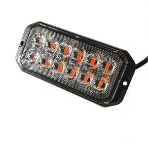Triple Color LED Surface Mount Grille 12 LED Lighthead Steady on Light Amber Blue Red Green White 7025-12