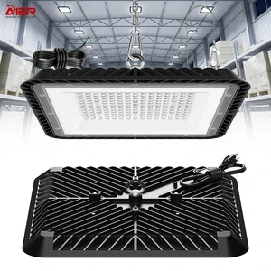 Private Mold Square LED High Bay 150W Slim DOB Highbay Light Die-casting Aluminum Commercial Garage Workshop Lamp