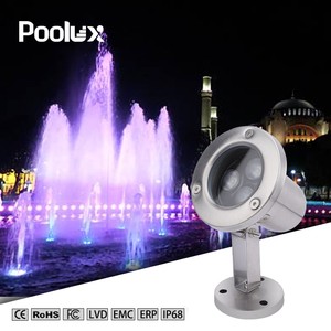 Customized Spot Light IP68 RGB LED AC/DC Pool Light 12V/24V Remote Control Waterproof for Underwater Fountain Decoration