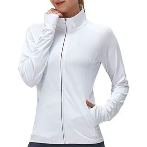 UV Sun Protection Clothing for Women Long Sleeve Sun Protection Shirts Lightweight Breathable Zip up Outdoor Athletic Jacket