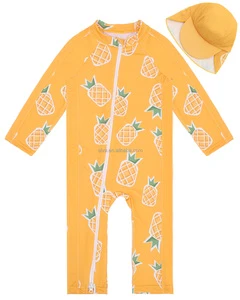 Long Sleeve Zipper Boy Swimsuit Infant Full Body Fashion Baby Swimsuit Unisex UPF 50+ Swimwear Bathing Swimming Suit ODM & OEM