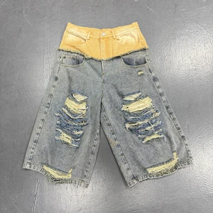 Wholesale Custom Mid Waist Denim Shorts for Men Custom Cotton Men's Jeans