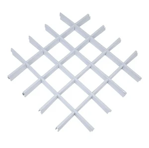 Wood Grain Metal Aluminum Grille Hanging Ceiling Fireproof For Hotel Hospital Indoor Outdoor Decoration