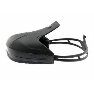 TPU Overshoe with Steel Toe Cap Non-slip Safety Shoe Cover EN12568 Certified Black for Visitor Workplace Use