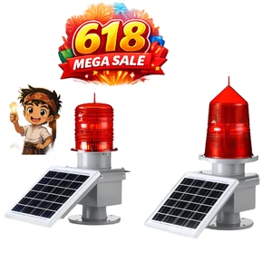 7-day Guaranteed Delivery Heliport Light Solar Obstruction Light with Fresnel Lens