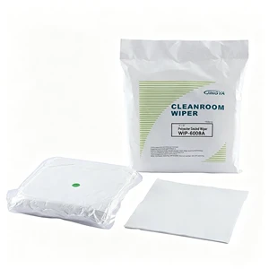 Factory Supply JIngya Brand Class 1000 White Polyester 140gsm Cleanroom Wiper with Good Absorbency for Glass Instrument