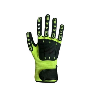 TPR Anti Smashing Gloves Five Level Anti Cutting CE Anti Puncture Shockproof Oil Mining Construction Site Glue Coating Machinery