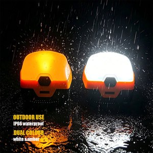 Outdoor Portable IP66 Waterproof Mini Rechargeable Amber White Led Camping Lantern Light for Camping /Tent