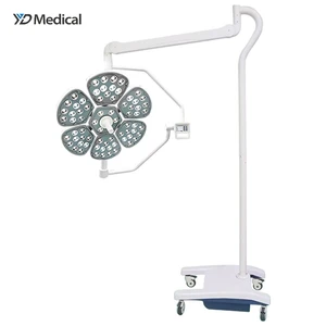 Yuda YDE500D Mobile Electric LED Surgical Light Shadowless Operating Lamp Adjustable Bracket High CRI 96 Illumination