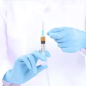 Medical Blue Nitrile Gloves Disposable Powder Free Examination Protective Gloves
