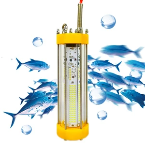 100-400W Dimmable 316L LED Fishing Light Green & Blue Seabed Fish Lamp for Nighttime IP68 Outdoor Nighttime Fishing
