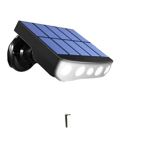 IP65 Waterproof LED Solar Security Light with Motion Sensor ABS Body for Garden Paths Garages Yards Streets
