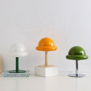 Hot Trend Colorful Led Decorative Glass Lamp Shade Table Light for Reading Room Bedside Living Room