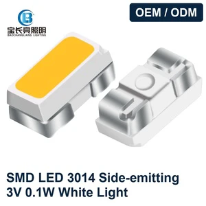 SMD LED 3014 Side Emitting Light Bead 0.1W Sanan Chip White Backlight Light Board Light Strip Light Bead
