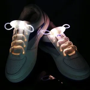 HST Model 001 Three-Generation Multi Color Flat Reflective Round TPU Led Luminous PP 80cm Shoelaces Night Running