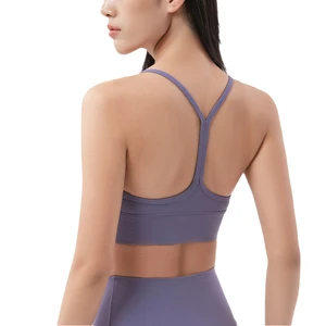 Latest Plus Size Strappy Yoga Sports Bra for Women High Quality Gym Fitness Bra Spandex Lined XS-XL Print Pattern