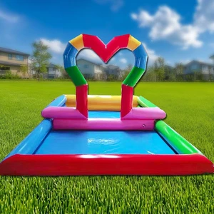 Delilai Commercial PVC Inflatable Pool Bar 5x8m 15-Person Lightweight Customized Color Outdoor Parties Backyard Use Children