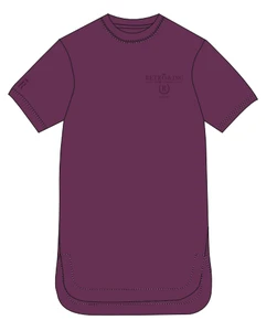 Luxury Premium Quality Women's Short Sleeve T-shirt Plus Size Solid Pattern with Embroidery and Tie Dye Decoration