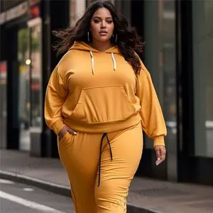 Fall Down 8XL Women Plus Size Clothing 2025 Two Piece Set Women's Plus Size Sets Girls 2 Piece Jogging Suits Outfits