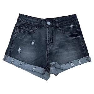 High Quality Vintage Casual Women's Denim Shorts with Button Closure 100% Cotton Breathable & Eco-Friendly Summer Wear
