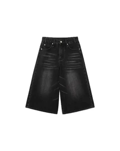 Hot Summer High Quality Straight Casual Breathable Men's Custom Design Dark Denim Jeans Shorts Jorts