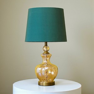 Glass Table Lamp Modern Decorative Light for Bedroom Living Room and Office