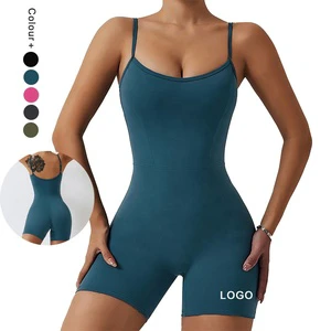 Gym Wear One Piece Workout Jumpsuit Running Sports Yoga Fitness Jumpsuit for Women