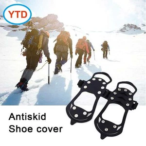 Lightweight Durable Rubber Safety Shoes Cover With Ice Snow Grip Spike Cleats Winter Autumn Sports Accessories Care Accessories