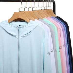 Sun-protective Clothing Outdoor Thin Breathable Quick Dry Hydrophobic Clothes UPF50+ Black Hooded Rash Guard