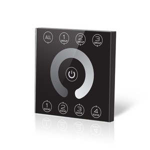 Black Glass Shell DALI Low Power Consume Low Voltage Input Control Dali Dimmer
