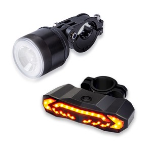 Standby 240 Days Front Rear LED Bike Light Lamp Brake Sensing Turn Signal Burglar Alarm PC Material Night Rides Charging Battery