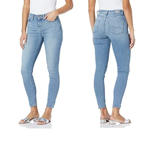 Women Mid Waist Regular Fit Denim Jeans Print Pattern Eco-Friendly Quick Dry Breathable Summer Casual Pants Wholesale Custom