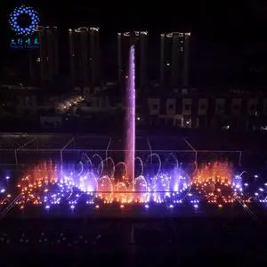 Whole Set Music Fountain Equipment Pool Pond Fountain With Dancing Colorful Fountain