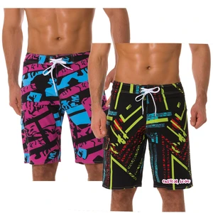 Mens Custom Mesh Lining Quick Dry Bathing Suits Beach Swim Sport Shorts Swimwear Swim Trunks