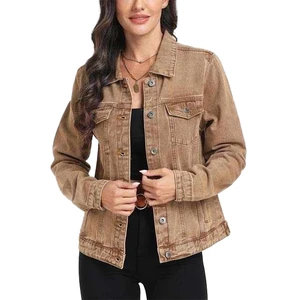 New Cheap Price Winter Premium Quality Women Denim Jacket Breathable Eco-Friendly Cotton Slim Fit Finished OEM Service Wholesale