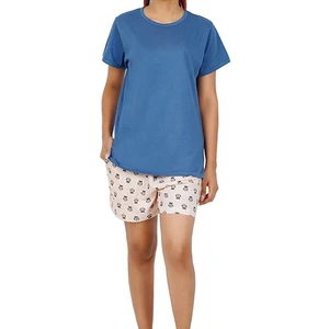 2024 New Arrival Plus Size Women's T-Shirt Set Comfortable Short Sleeve Breathable Knee Length Solid Design Polyester/Cotton