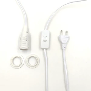 EU Round Socket + E14 Full-tooth Lamp Holder + 303 Switch