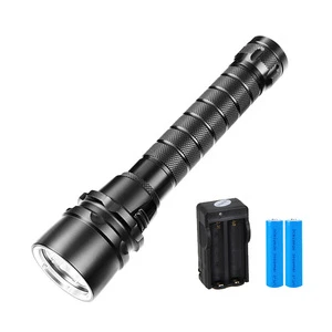 10000-lumen High-intensity Aluminum Alloy Torch Underwater Work Light, for Outdoor Adventures Fishing LED Diving Flashlight