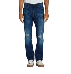 Best Selling Plus Size High Straight Casual Men's Denim Pants Premium Quality Breathable Anti-Wrinkle Washed Jeans Bangladesh
